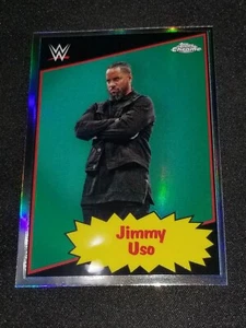 2025 Topps Chrome WWE Jimmy Uso 1985 Topps Current #85TC-JU ~ Refractor Parallel - Picture 1 of 2