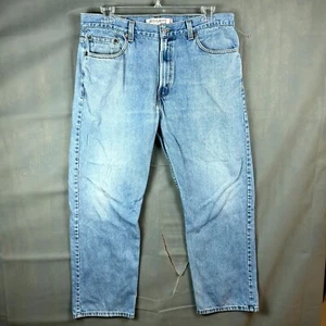 Levi's 505 Jeans Herren 38 x 30 Blau Denim Medium Wash 5 Taschen Gerades Bein - Bild 1 von 8