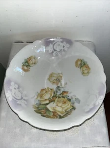 VINTAGE BAYERN ROSA Pfirsich ROSE 9,75" RUNDE SERVIERSCHÜSSEL - Bild 1 von 4