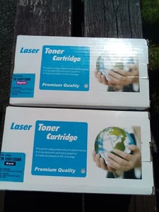 Dell 1250 / 1350 Compatible Laser Toner Cartridges Black And Magenta - Picture 1 of 1