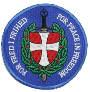 Patch dänische Armee Dänemark Militär für Frieden in Freiheit - Bild 1 von 1