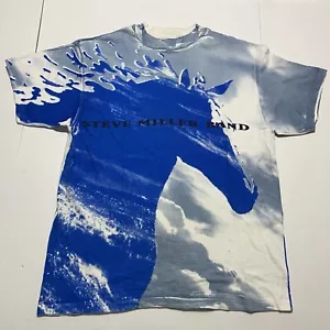 Vintage Steve Miller Band T Shirt Mens L Winterland Rock Express All Over Print - Picture 1 of 10