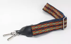 Vintage 70s Retro 2" Wide Hippie Hippy Camera Shoulder/Neck Strap - Kaleidoscope - Picture 1 of 2