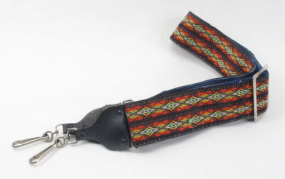 Vintage 70s Retro 2" Wide Hippie Hippy Camera Shoulder/Neck Strap - Kaleidoscope - Image 1 of 2