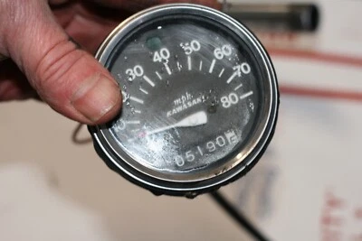 Kawasaki C2tr 120 1967-69 velocímetro OEM con cable  Foto 1 de 2