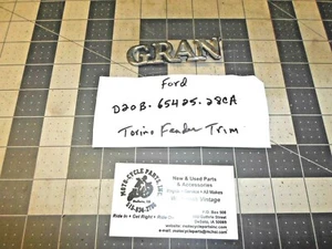 FORD GRAN TORINO D20B-65425-28CA EMBLEM USED 1 QTY VINTAGE OEM FREE SHIPPING - Picture 1 of 2