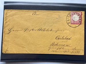 1872 Alemania FALLERSLEBEN a CARLSBAD-Papelería Carta 1 Groschen-Ganzsache - Imagen 1 de 4