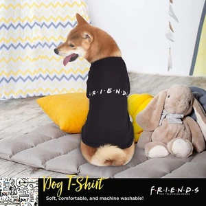 Camiseta Friends Soft Negra Perro El Logo Iónico Serie de TV/Espectáculo Talla M ¡Nueva! - Imagen 1 de 4