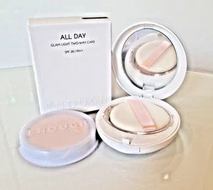 ENOUGH All Day Glam Light Two-Way Cake SPF 28 PA++ #13,21,23 (Inc. Refill) 12g - Picture 1 of 14