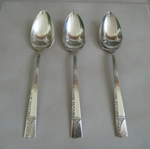 Set of 3 Oneida Nobility Plate CAPRICE 8 3/8" Silverplate Tablespoons Flatware - Picture 1 of 3