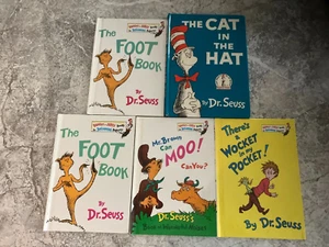 5 Dr Seuss book lot of Hardcover Books collection kids New and Vintage - GOOD - Picture 1 of 3
