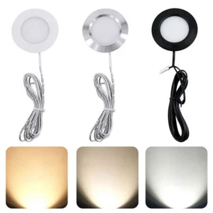 12V LED Einbaustrahler flach Einbauspot Deckenstrahler Deckenspot mit 2M Kabel - Picture 1 of 15