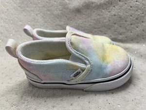 Vans Tie-Dye Classic Slip On Girl's Sneakers Size 6 Multicolor 721356 - Picture 1 of 11