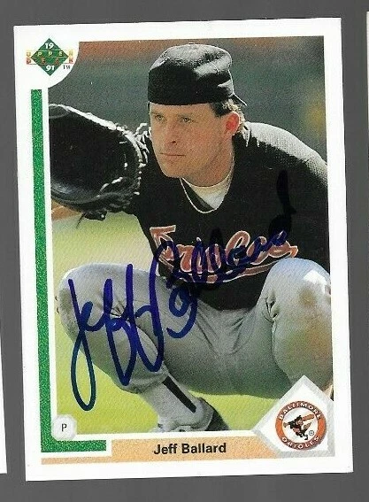 1991 Upper Deck JEFF BALLARD Signed Card autograph ORIOLES - Image 1 of 1