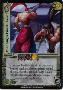 UFS CCG Samurai Showdown Nice Guys Finish Last Foil Promo Card - Picture 1 of 1