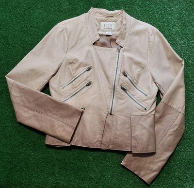 Chaqueta de moto BKE Outerwear imitación cuero muy elegante para mujer ¡Cremalleras medianas! Foto 1 de 4