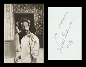 Donald Cardwell (1935-2004) - Costumier - Page de livre d'or dédicacée - 1984 - Picture 1 of 3