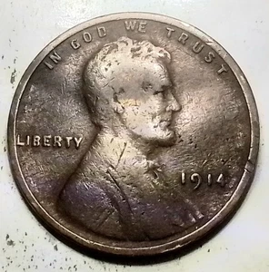 (Oct25) 1914 P Error/woody, Delamination [Great Woody] - Picture 1 of 6