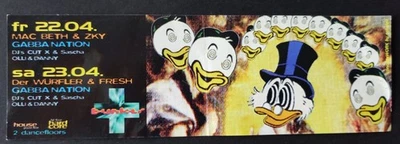 🌠 Bunker – Gabba Nation • 22.–23.04.1990er Original Rave Hardcore Techno Flyer - Image 1 of 2