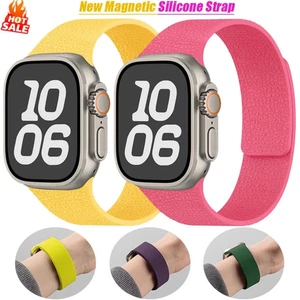 Correa magnética de silicona para Apple Watch Ultra 2/9/8/7/6/5/SE - 49/45/44/42/46 mm - Imagen 1 de 21
