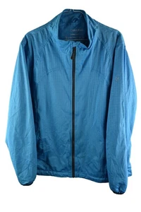 Giacca a vento CALVIN KLEIN blu golf taglia XL uomo full zip casual outdoor - Foto 1 di 8
