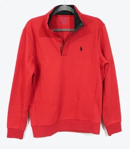 Neu mit Etikett rot Ralph Lauren Polo Snap Henley Shirt Pullover Herren Gr. S - Bild 1 von 10