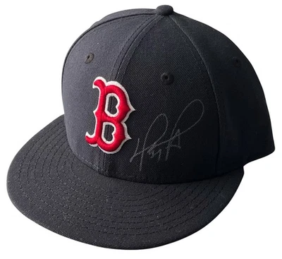 DAVID ORTIZ SIGNED BOSTON RED SOX NEW ERA BASEBALL CAP HAT PSA COA AD74527 - Image 1 of 4