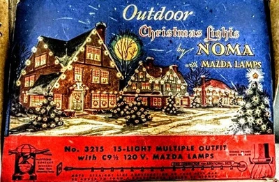 Luces de Navidad vintage NOMA AÑOS 40 Foto 1 de 4