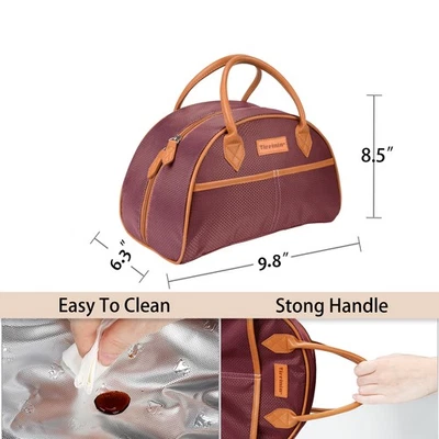 Изолированный ланч сумка для мужчин двойной палубы мягкий кулер сумка с короткими ручками герметичный ланч-бокс - Изображение 1 из 4