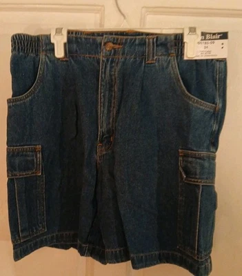 Pantalones Cortos Carga John Blair Para Hombre Denim Talla 34 Cintura Lateral Elástica Nuevo con Etiquetas Foto 1 de 3