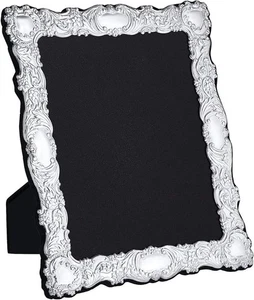 Carrs Antique Reproduction Sterling Silver Photo Frame with Velvet Back 10" x 8" - Picture 1 of 3