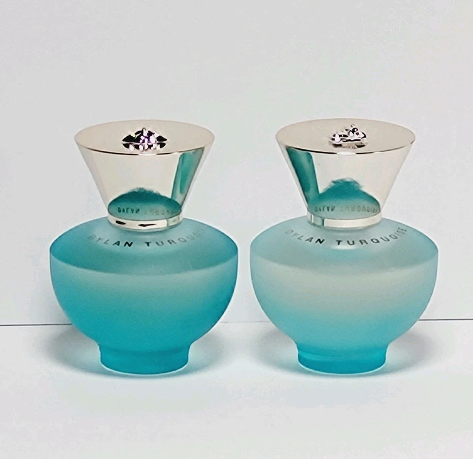 2x Versace MINIATURA Dylan Turquesa Eau De Toilette Perfume NO Spray Foto 1 de 1