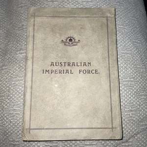 Ww1 Australian Imperial Force Memorial Card 13th batt Arthur Charles Woods 3/18 - Picture 1 of 14