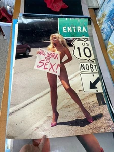 Póster vintage #388 34x22,5 1993 sexy rubia NERIAH DAVIS trabajará para sexo desnudo - Imagen 1 de 7