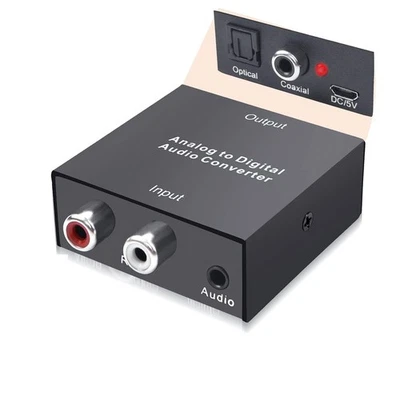CONVERTITORE AUDIO ANALOGICO / DIGITALE DA RCA A SPDIF + CAVO SPDIF INTROVABILE - Immagine 1 di 3