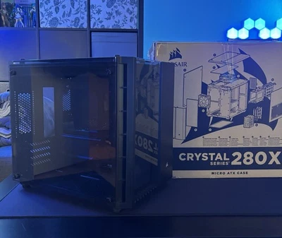 Corsair Crystal 280X RGB TG Black – PC Gehäuse mit RGB-Hub & 2× LL120 RGB-Fans - Bild 1 von 4