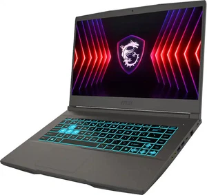 MSI Thin 15 15.6" FHD 144Hz Laptop i5-13420H 16GB RAM 512GB SSD RTX 4050 6 GB VG - Picture 1 of 13