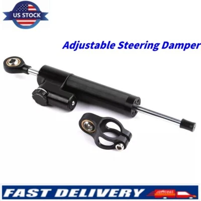 CNC Steering Damper Safety Control For Suzuki GSXR1000 K1 K3 K5 K7 K9 01-12 - Image 1 of 4