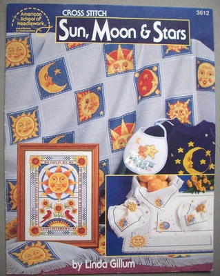 Sun Moon Stars cross stitch pattern  - Image 1 of 2