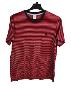 Brooks Brothers Mens XL Blue Red Striped Cotton Short Sleeve Shirt NWT - Picture 1 of 6