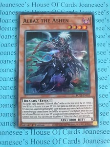 Tarjeta Albaz the Ashen POTE-EN011 Súper Rara Yu-Gi-Oh 1a Edición Nueva - Imagen 1 de 3