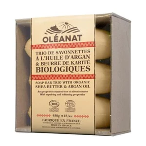Oleanat Organic Shea Butter & Argan Oil Soap Trio (3x150g) - Picture 1 of 1