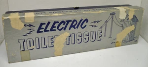 1967 Leister Game Co Toledo Ohio Neuheit Geschenk Elektrische Toilette Stoff Knebel Geschenk Bx - Bild 1 von 6