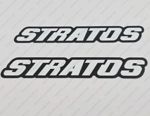 STRATOS 278 BASS BOAT MID 1990'S STYLE LOGO DECALS STICKERS Set of 2 10" LONG - Picture 1 of 4