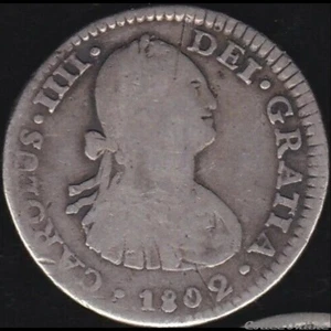 1 Real. Mexiko 1802.  Silber Carlos Illl Kronkolonie v Spanien - Bild 1 von 2