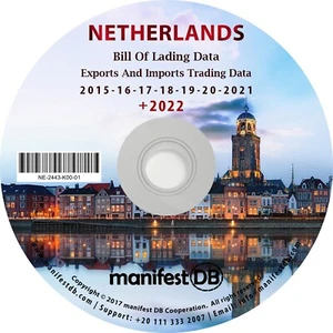 Netherlands Exports and Imports Trading | Bill of lading data Disk | manifestDB - Picture 1 of 1