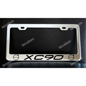 VOLVO XC90 License Plate Frame - Custom Made of Chrome Plated Metal - Bild 1 von 1