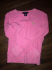 Polo long sleeve Kids shirt Neon Pink XS(7)