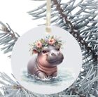 Hippo suspendu Bauble cadeau décoration Noël