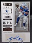 2017 Panini Contenders Noah Brown RC Rookie Card Auto #148. rookie card picture